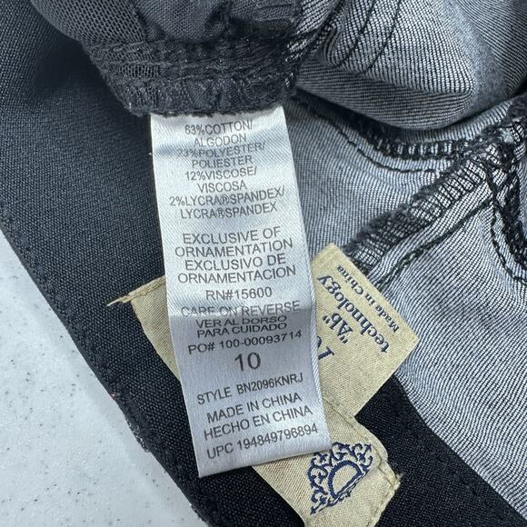 Democracy Jeans Womens 10 Skinny Ab Technology Black Denim Distressed Grunge - Picture 10 of 12